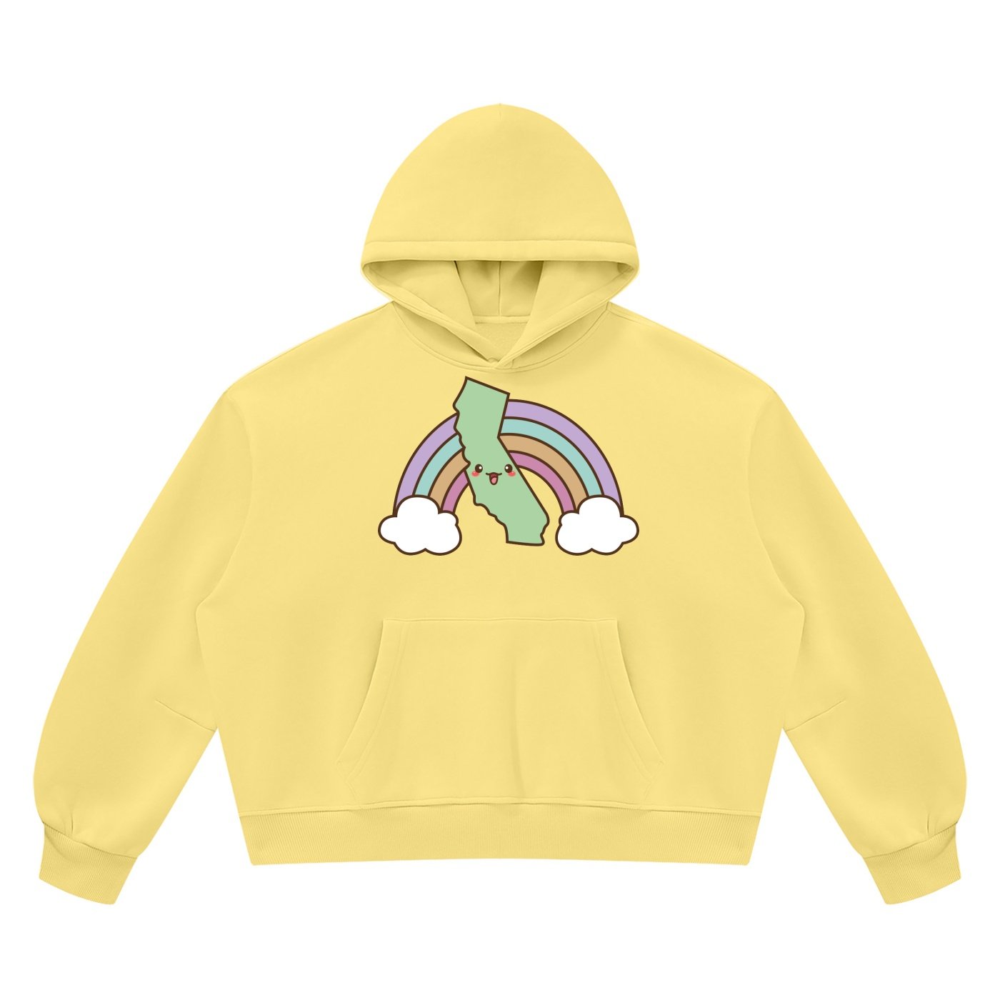 Cali Love | Vintage Wash Boxy Fleece Hoodie - Image 5
